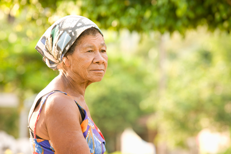 A woman belonging to the Quilombola group, Brazil’s African slave descendants. Photo Courtesy Joel Redman/If not us then who?
